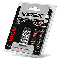 Акумулятор нікель-метал-гідридний HR03/AAA 1000mAh double blister/2pcs Videx