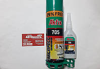 Клей двухкомпонентный с активатором 500 + 125 ml Akfix 705