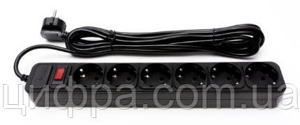 ProLogix 6 розеток 3 m чорний (PRS-075P6-30B)