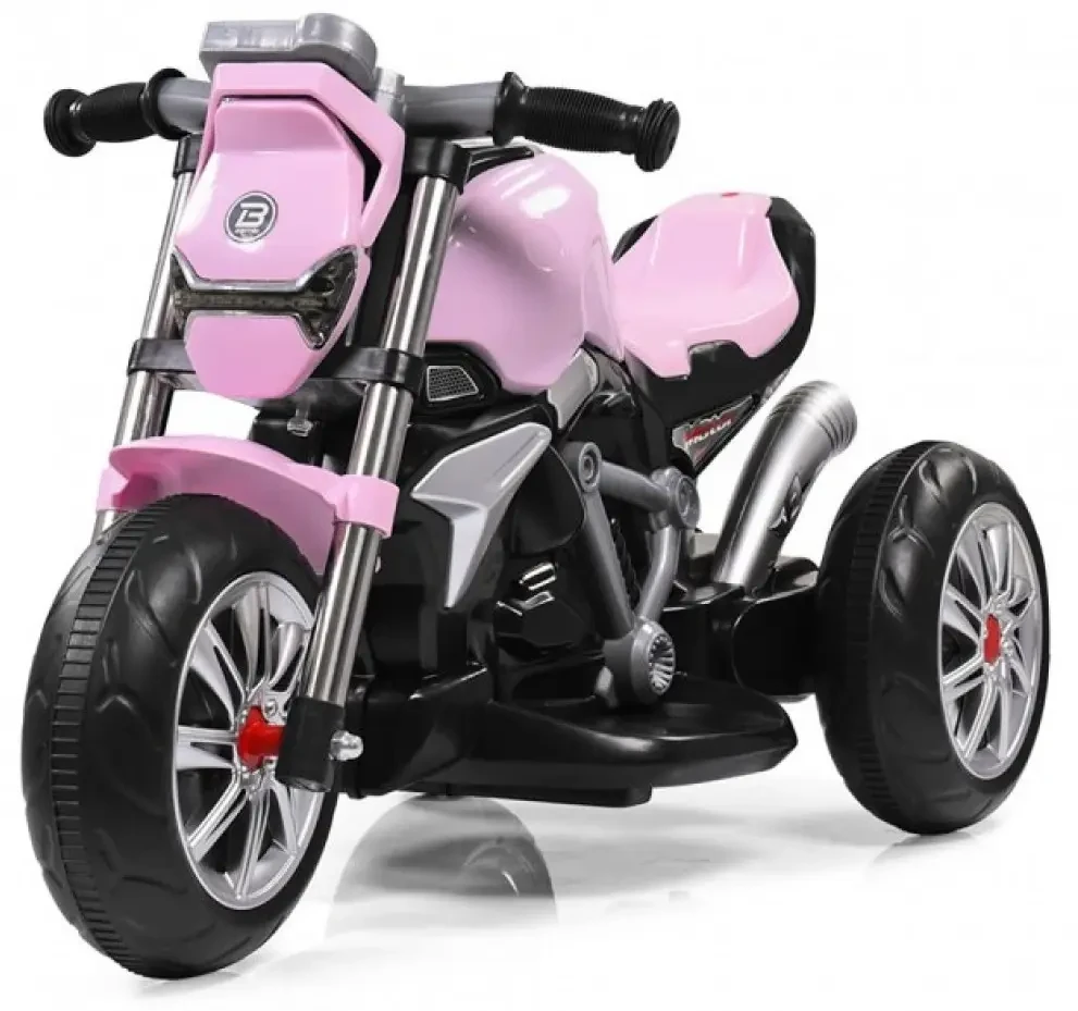 Детский электромотоцикл SPOKO (Споко) M-3639 розовый (42300144) - фото 1 - id-p1637260828