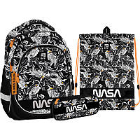 Рюкзак школьный ортопедический с пеналом и мешком Kite Education NASA SET_ NS22-700M