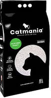 Наполнитель для кошачьего туалета Catmania алое вера + зеленые гранулы Бентонитовый комкующий 5л.