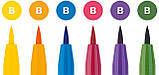 Набір капілярних ручок-пензликів Faber-Castell PITT Artist Pens Brush Basic, 6 штук, Пласт. упак., Різні кольори, фото 3