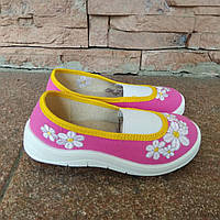 WALDI рожеві з квіточками без липучки