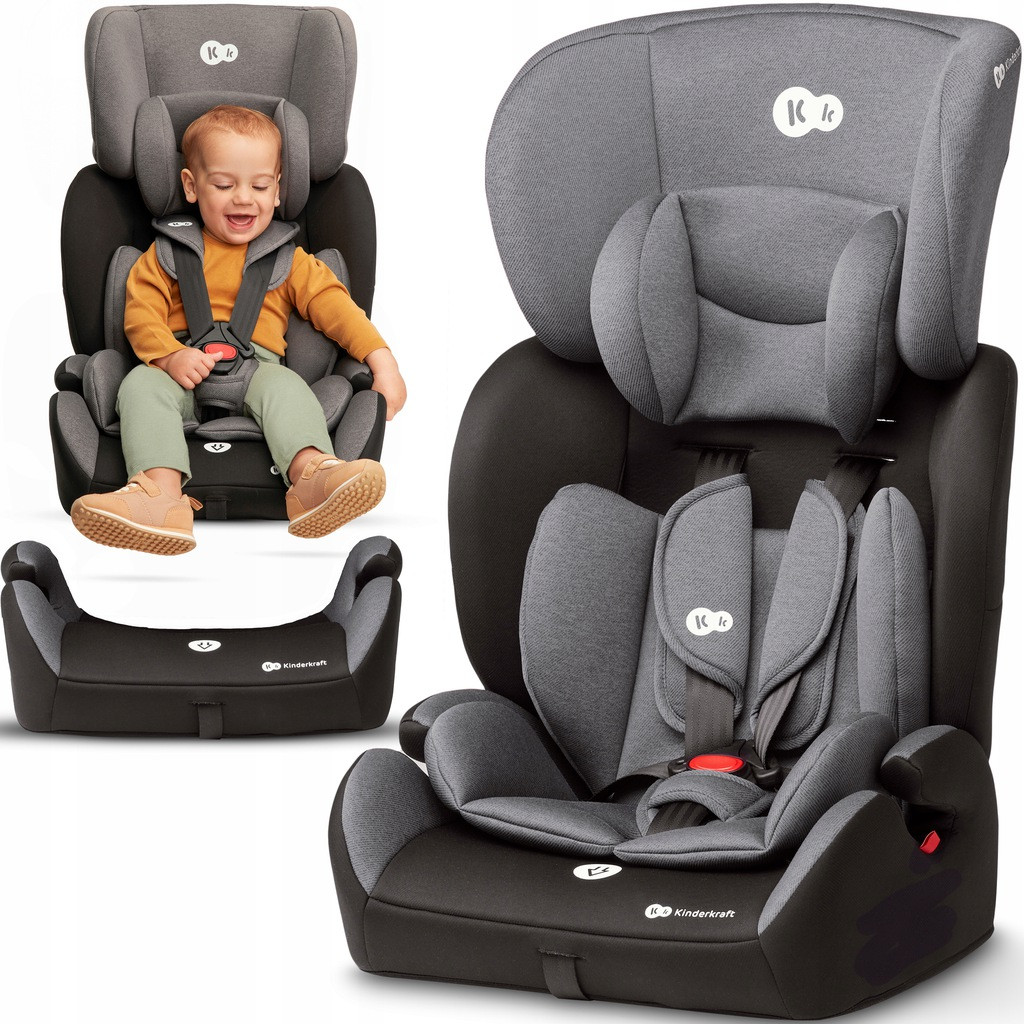 Автохрещене Kinderkraft Compfort Up 2 New 9-36 kg Grey
