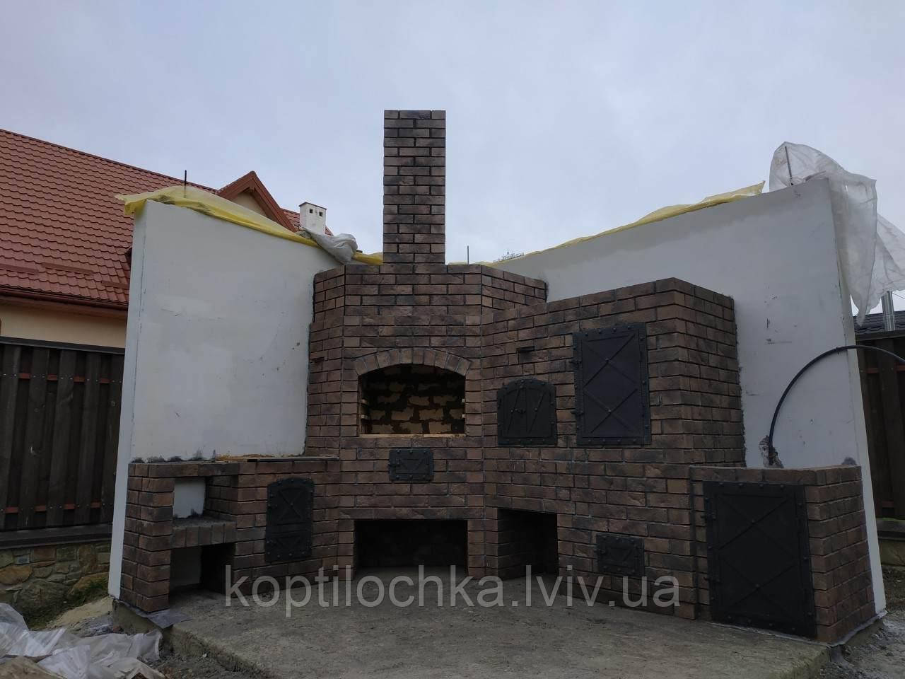 Дверцята для мангального комплексу "Старе місто" (Вигляд вживу), фото 1