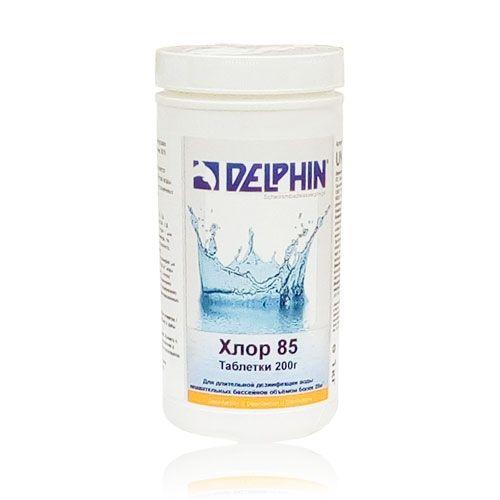 Хлор 85 Delphin (довгий хлор), таблетки 200 г, 1 кг