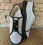 Мокасини дитячі WALDI сірі блискучі ДШ, фото 3