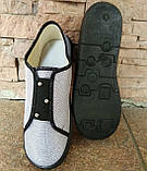 Мокасини дитячі WALDI сірі блискучі ДШ, фото 4