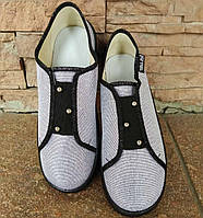 Мокасини дитячі WALDI сірі блискучі ДШ