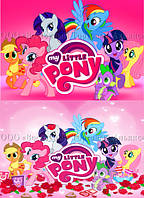 Друк їстівного фото А4 Вафельний папір Маленькі Поні No5