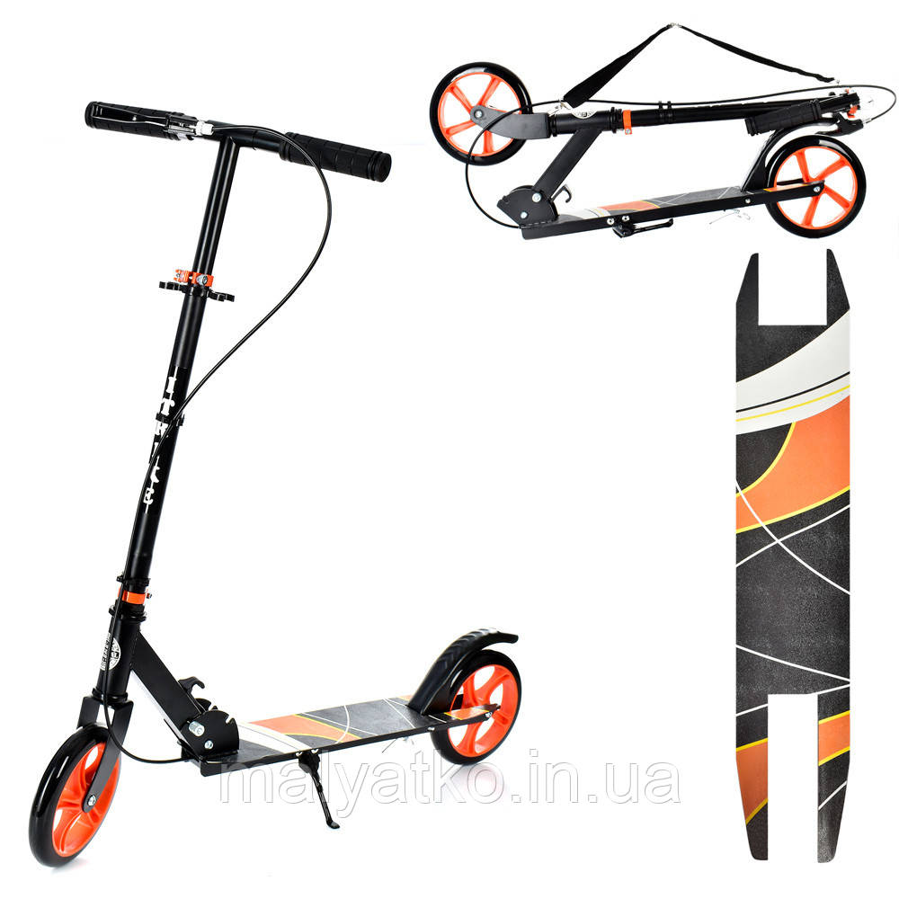 *Самокат Itrike для дітей і дорослих із ручним гальмом арт. 2-008-BOR, фото 1