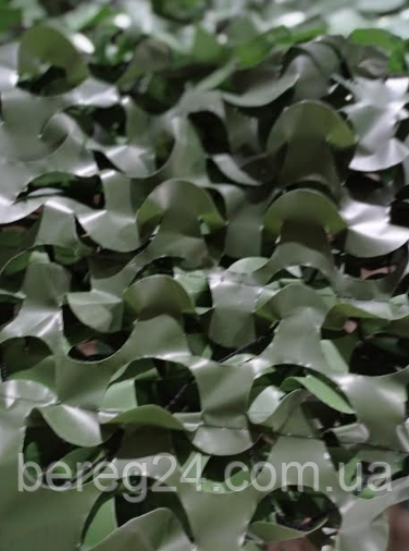 Маскова сітка двостінка, захисна, затінювальна 3 х 3 м зелена