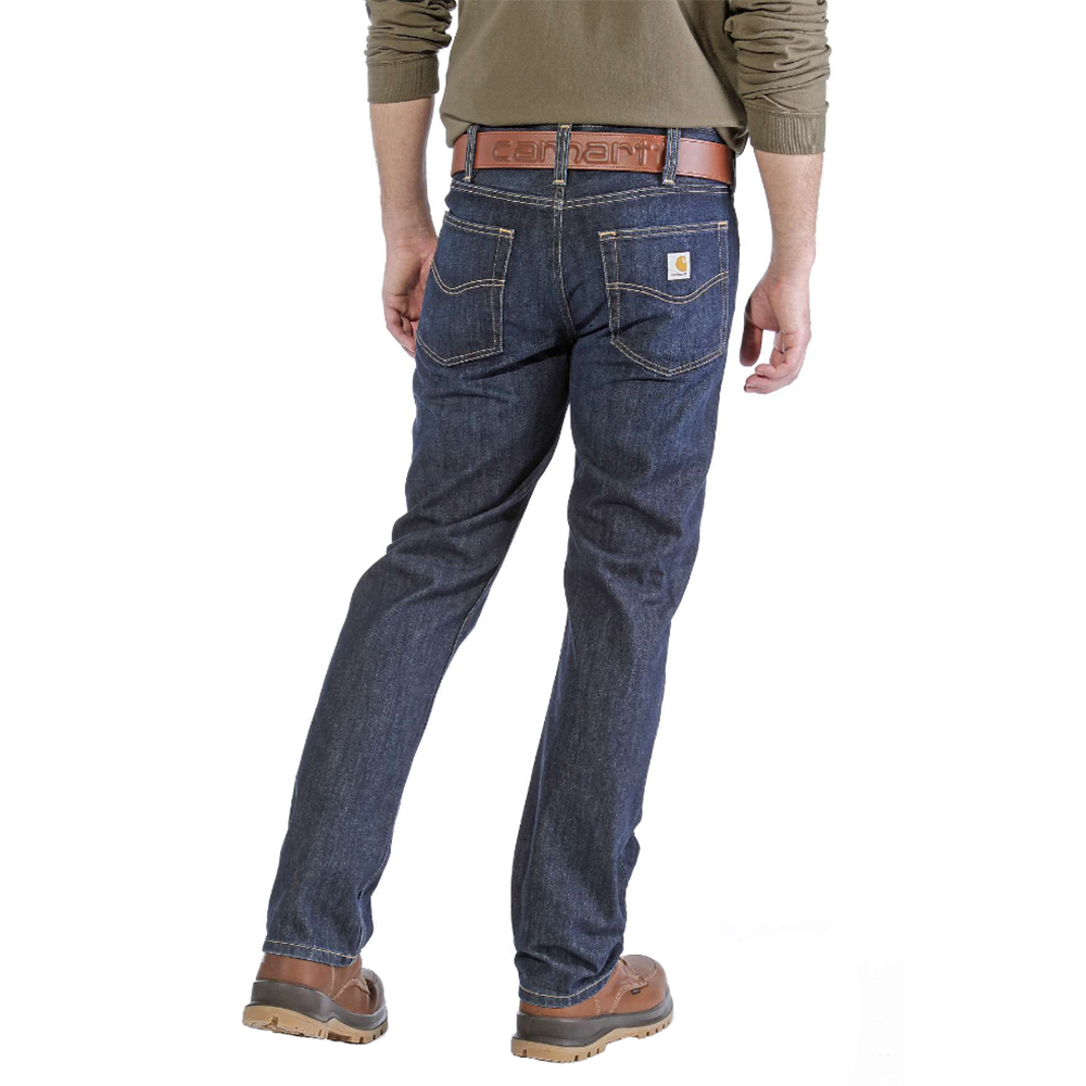 Джинсы Carhartt Straight Fit Jeans - 100067 (Weathered Indigo, W30/L32) - фото 5 - id-p1637310190