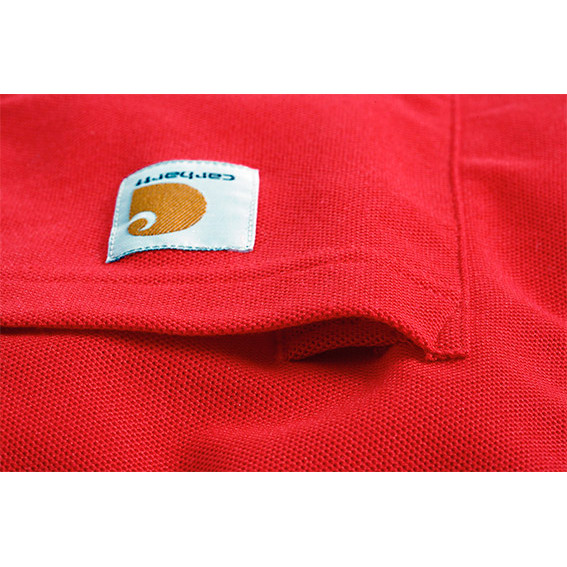 Поло Carhartt Work Pocket Polo S/S - K570 (Red, M) - фото 3 - id-p1637310226