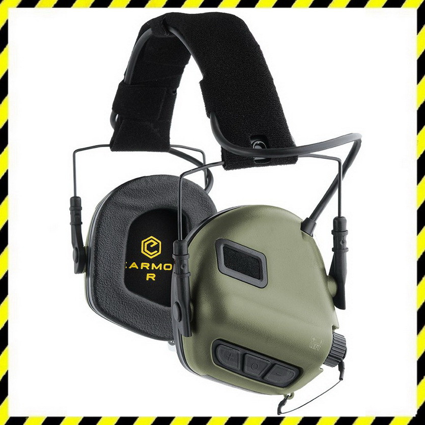 Навушники активні для стрільби тактичні Earmor M31 Green