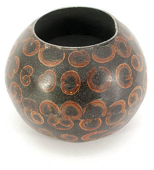 Підсвічник смола + скриня чорний (d-7 см h-5.5 см)