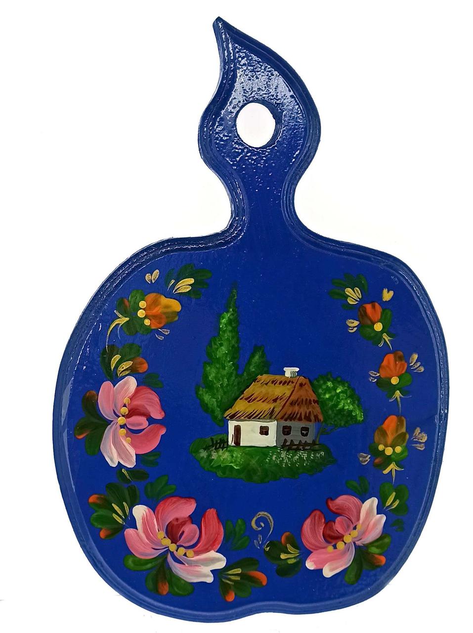 Дошка обробна подарункова Хатка" ручний розпис, фото 1