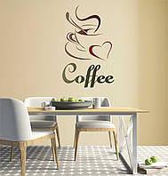 Трафарет для покраски Кофе, одноразовый из самоклеющей пленки 95 х 152 см