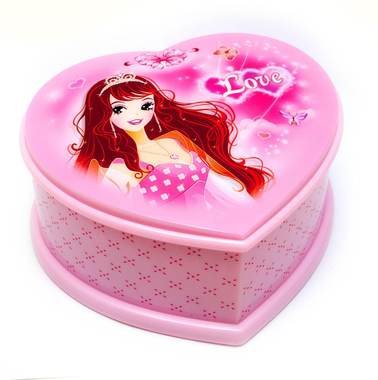 Скринька музична "Сердечко" (13х16,5х7 см), фото 1