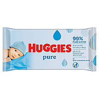 Детские влажные салфетки "Pure", 56шт. Huggies (5029053550039)