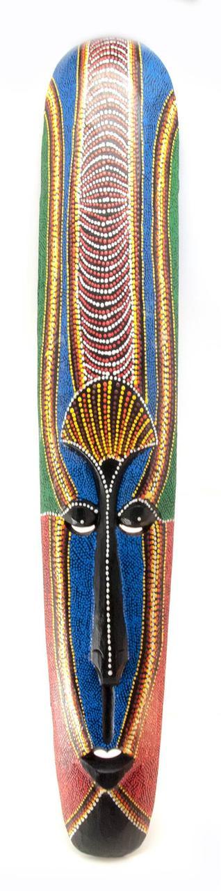 Маска розписна дерев'яна (100х16х3 см), фото 1