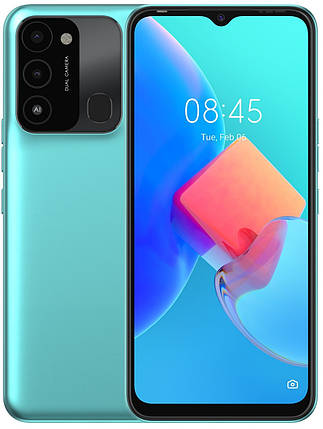 Смартфон Tecno Spark 8C (KG5k) 4/128Gb Turquoise Cyan Гарантія 13 міс., фото 2