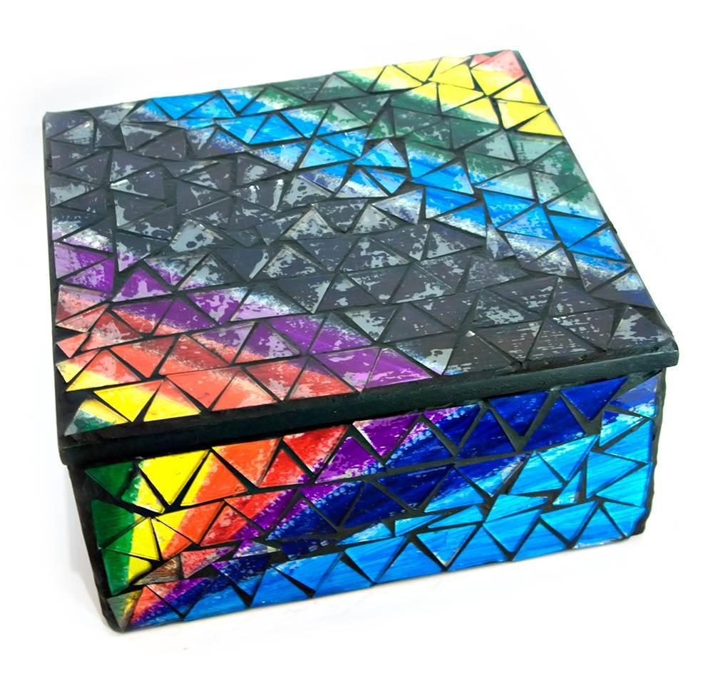 Скринька для прикрас мозаїчна (17х17х8 см), фото 1