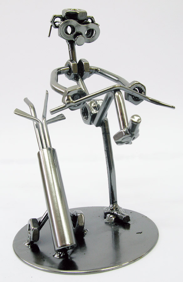 Техноарт "Ігрок у гольф" метал (15х11х11 см.), фото 1