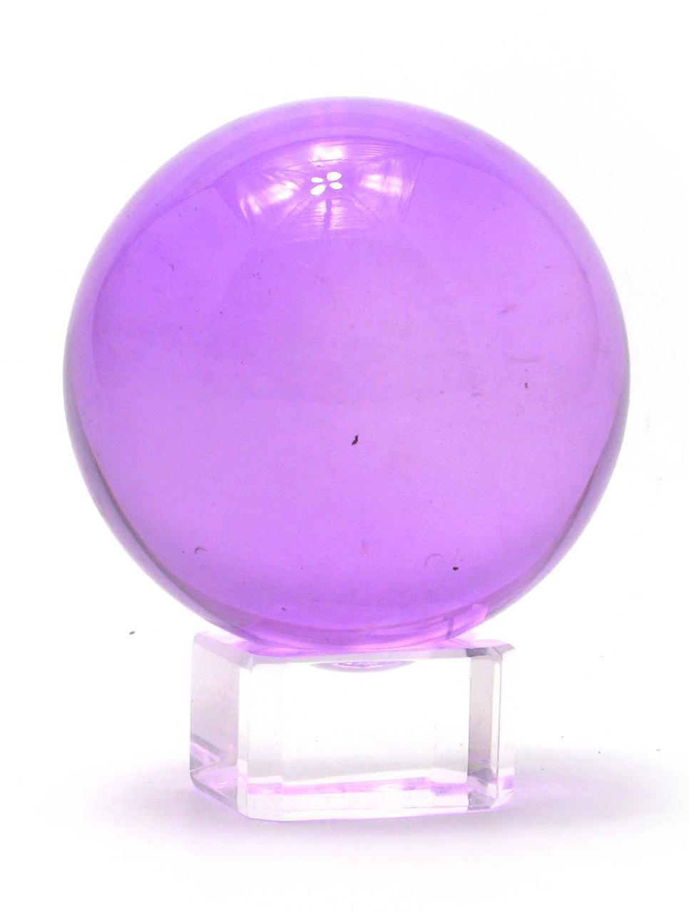 Куля кришталева на підставці фіолетовий (5 см), фото 1