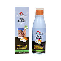 Миндальное масло для купания младенцев с ромашкой, органич. календулой и лавандой (200 мл)