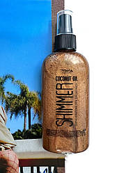 Кокосове масло для засмаги з шиммером Top Beauty Coconut Oil Shimmer Gold 100 мл