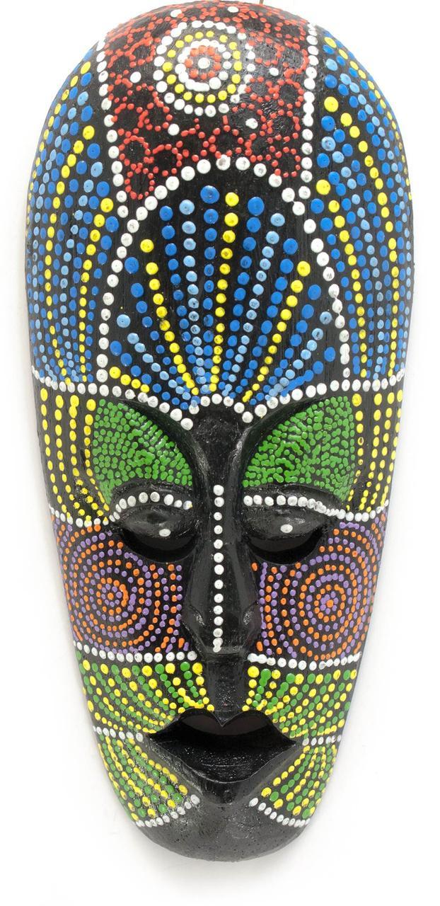 Маска розписна дерев'яна (24,5х10х2,5 см), фото 1