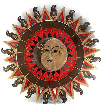 Дзеркало мозаїчне "Сонце та Місяць" (d-60 см)