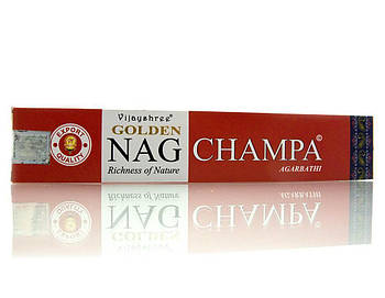 Натуральні пахощі Golden Nag Champa "Наг Чампа" Vijayshree Індія