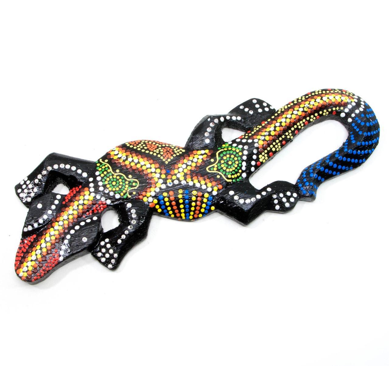 Ящірка дерев’яна 20 см Індонезія, фото 1