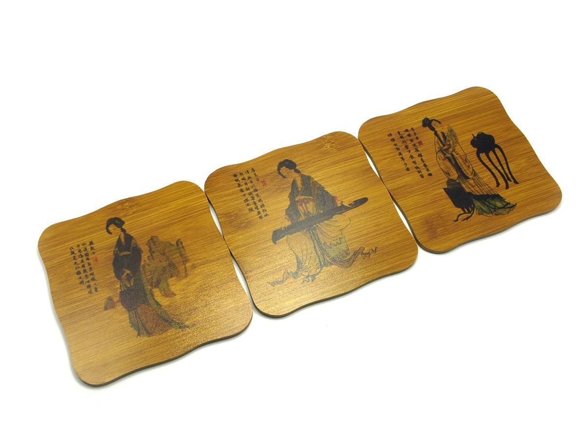 Підставка під гаряче бамбукова (14,5х14,5 см), фото 1