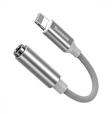 Перехідник Baseus Lightning - AUX (jack to 3.5mm) Headphone Jack Adapter Сріблястий (CALL3-02), фото 3