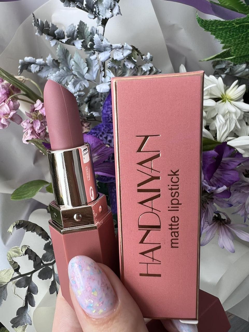 Нюдова матова помада HANDAIYAN Matte Lipstic