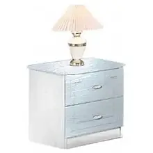 Тумба приліжкова Соната білий/вершковий браш Модерн