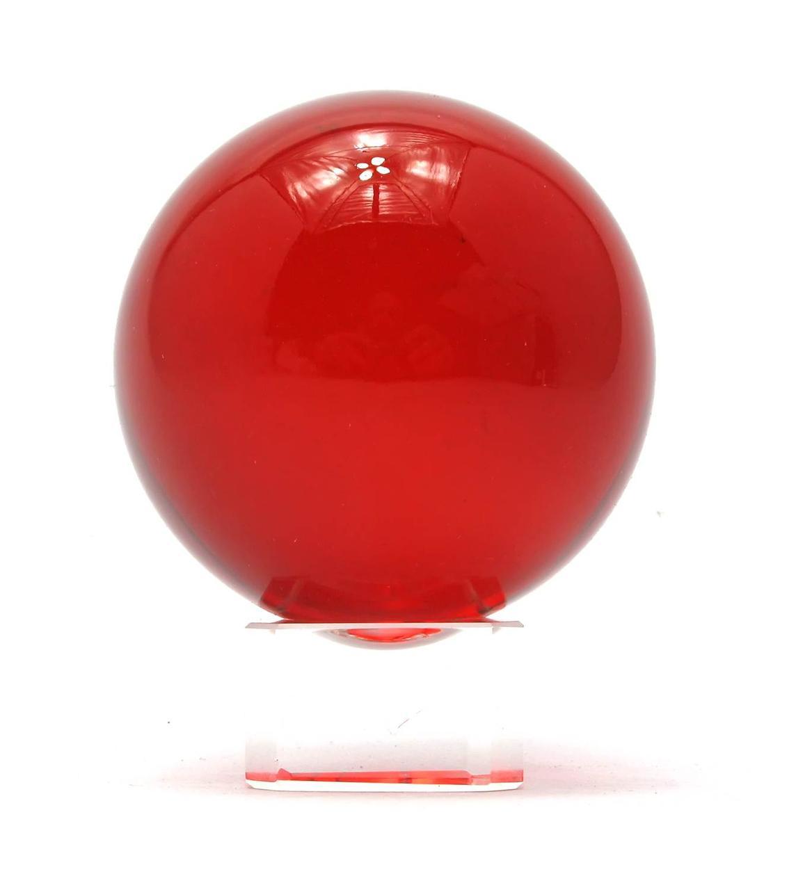 Куля кришталева на підставці червоний (5 см), фото 1