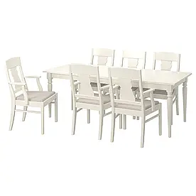 IKEA Стіл і 6 стільців INGATORP/INGATORP (994.828.15)