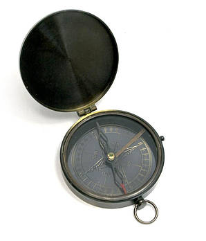 Компас із кришкою бронза (d-8, h-1,5 см)