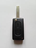 Корпус выкидного ключа для Citroen C1 C2 С3 С4 Berlingo Galakeys 2 кн батарейка на корпусе лезвие HU83(05-24)