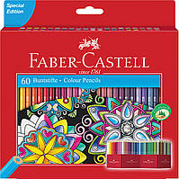 Кольорові олівці Faber-Castell Classic Colour, 60 кольорів, шестигранні, карт. коробка