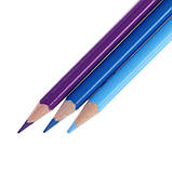 Кольорові олівці Faber-Castell, 12 кольорів, тригранні, карт. коробка + точилка, фото 4