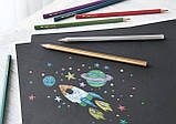 Кольорові олівці металік Faber-Castell Metallic, 10 кольорів, шестигранні, карт. коробка, фото 3