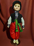 Лялька в українському національному костюмі, лялька-українець на підставці (45 см).