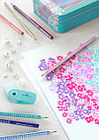 Кольорові олівці Faber-Castell Grip Sparkle, 20 кольорів, тригранні, метал. коробка + точилка, фото 9