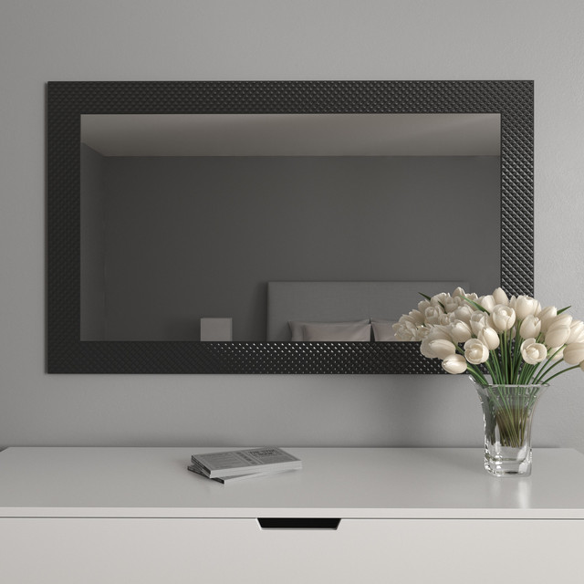 прямокутне настінне дзеркало в коридор спальню передпокій в чорній рамі прямокутне настінне дзеркало в коридор спальню передпокій в чорній рамі